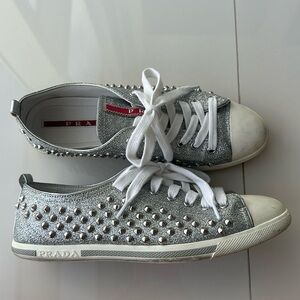 Prada Glitter Sneaker
